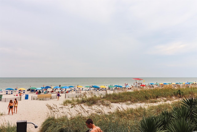 water view featuring a view of the beach