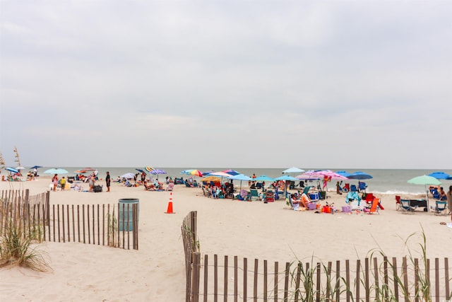 water view featuring a view of the beach