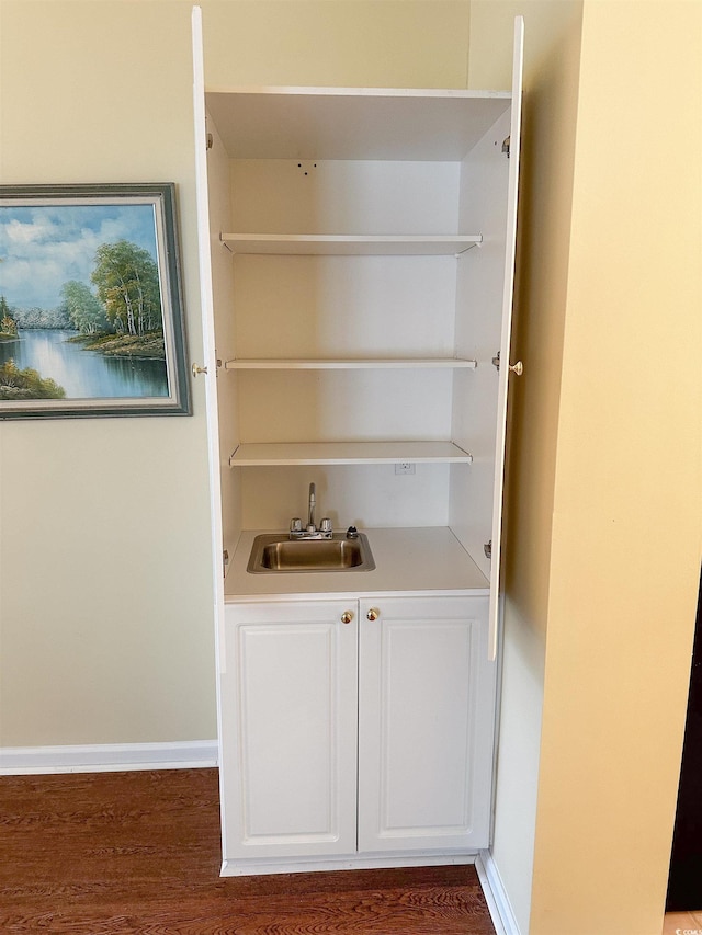 interior space with sink