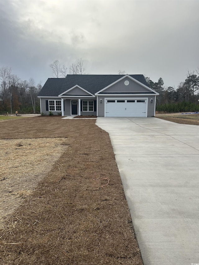 ranch-style house with a garage