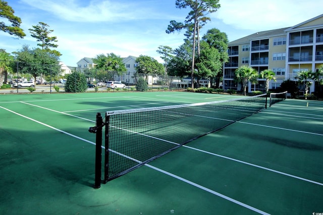 view of tennis court