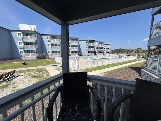 view of balcony