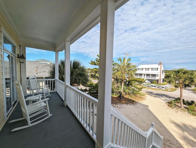 exterior space featuring a porch