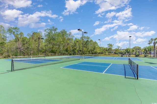 view of tennis court