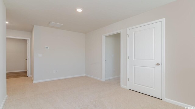 view of carpeted empty room