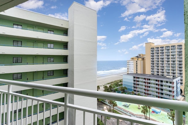 1105 S Ocean Blvd Unit 1040, Myrtle Beach, SC 29577 - balcony with view of water and beach