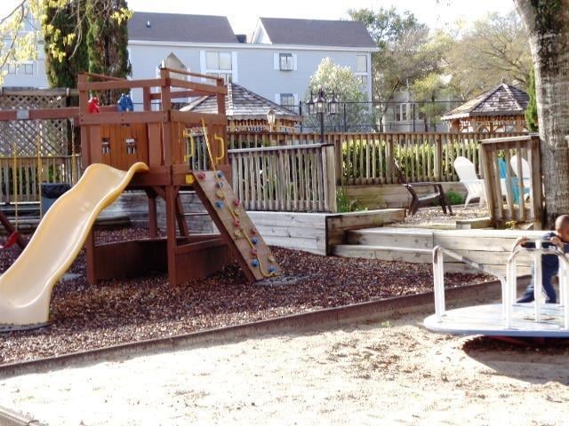 view of jungle gym