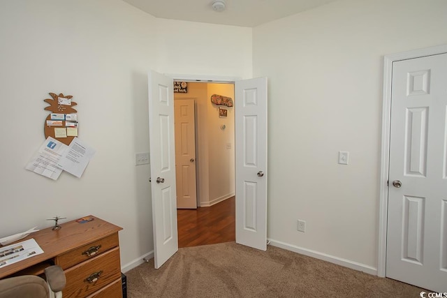 bedroom featuring carpet flooring