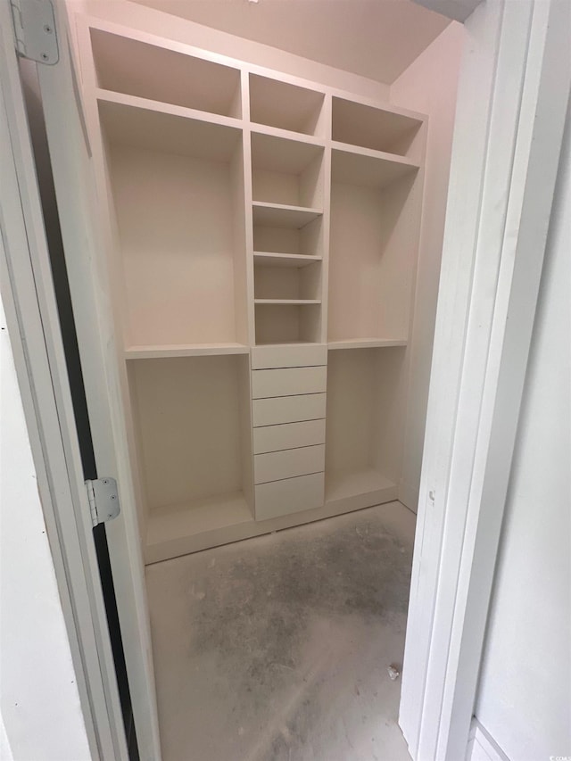 view of closet