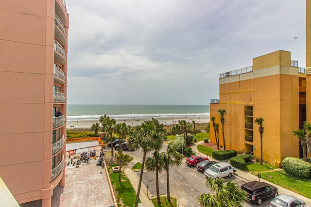 water view with a beach view