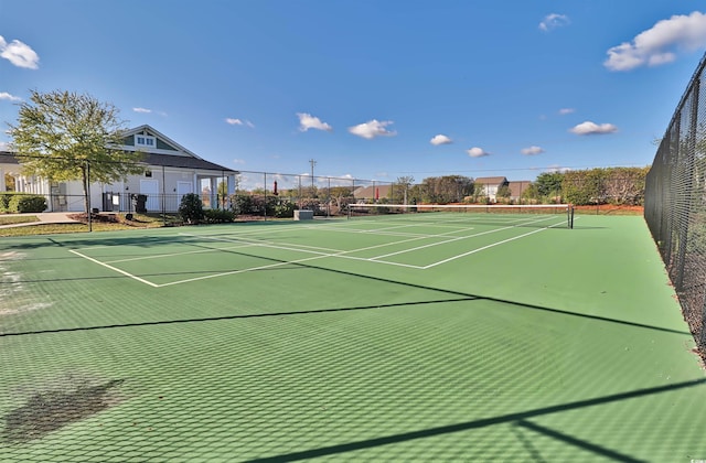 view of tennis court