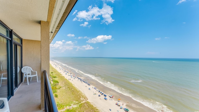 water view featuring a view of the beach