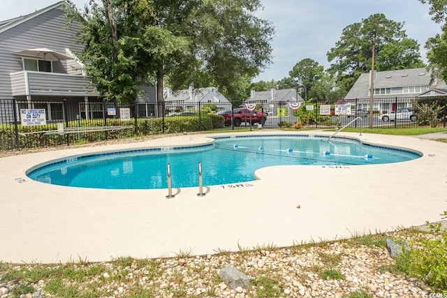 view of pool