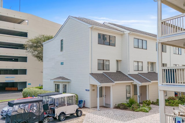 multi unit property with roof with shingles