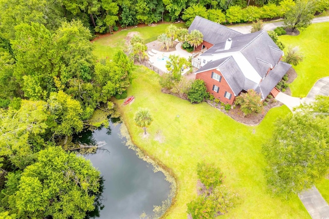 5414 Hampton Rd, Conway, SC 29527 - view from above of property with a nearby body of water