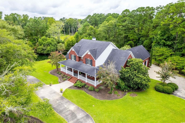 5414 Hampton Rd, Conway, SC 29527 - view of subject property with a heavily wooded area