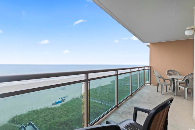 1321 S Ocean Blvd Unit 606, North Myrtle Beach, SC 29582 - balcony with a water view