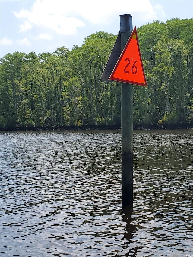 5864 Crestwood Dr, Myrtle Beach, SC 29578 - water view featuring a forest