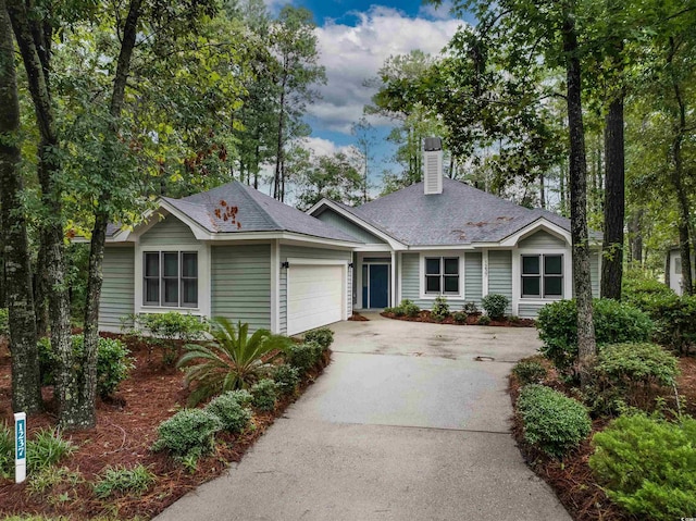 ranch-style house with a garage