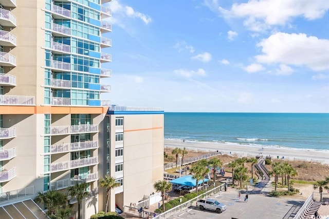 water view with a beach view