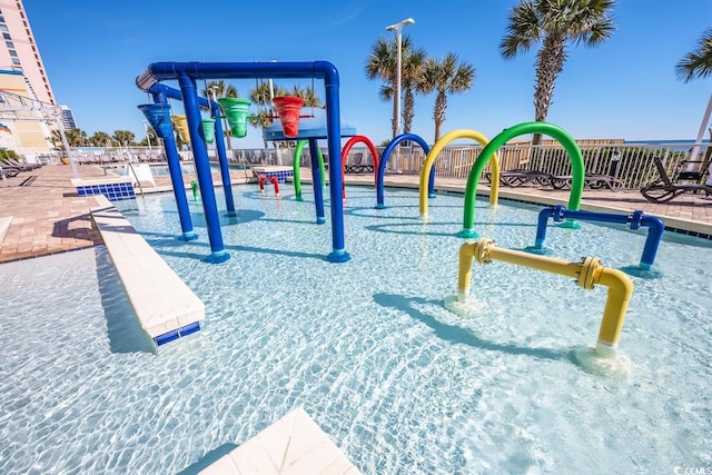 exterior space featuring a playground