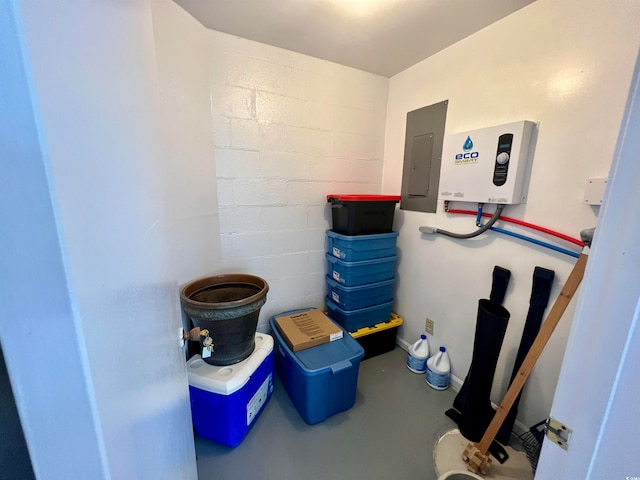 utility room featuring electric panel