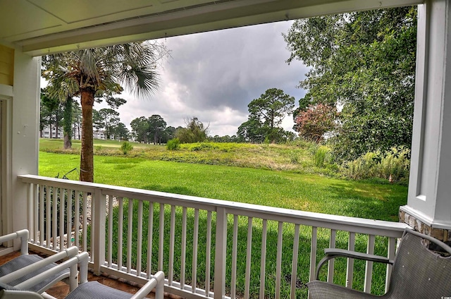 view of balcony