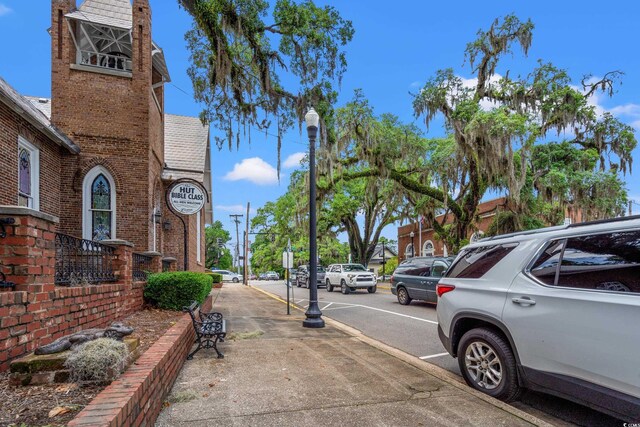 343 Hayloft Cir, Conway, SC 29526 - view of asphalt road featuring street lights, sidewalks, and curbs
