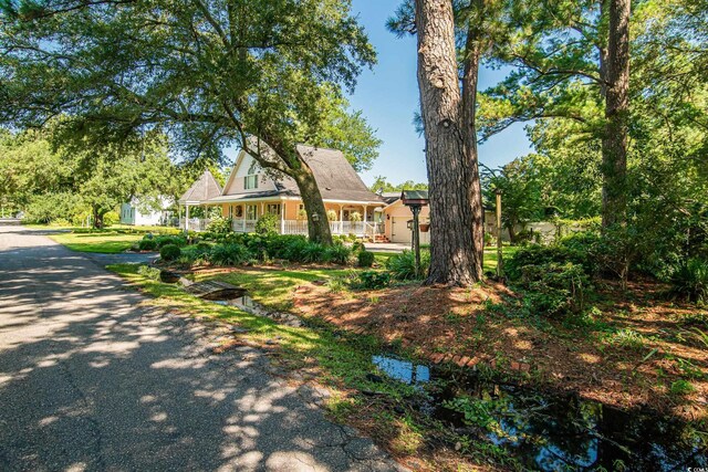 view of cape cod home