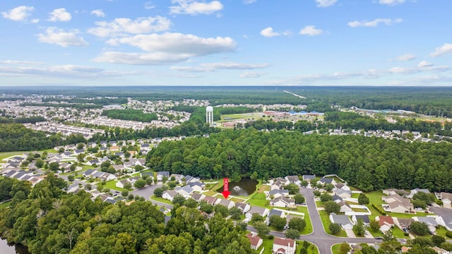 drone / aerial view featuring a residential view