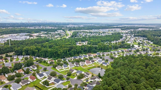 aerial view featuring a residential view