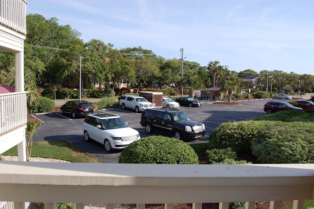 view of parking / parking lot