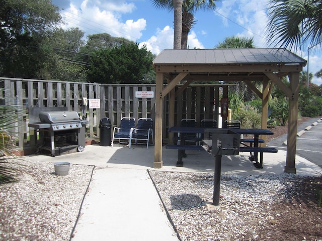 view of home's community featuring a gazebo