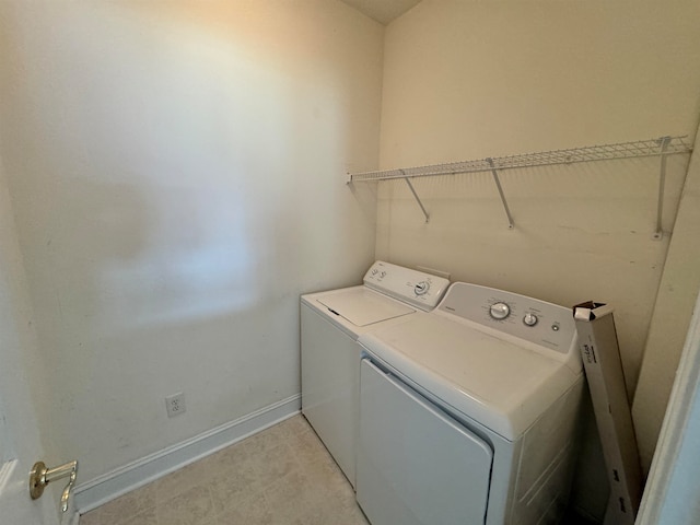 laundry room featuring independent washer and dryer