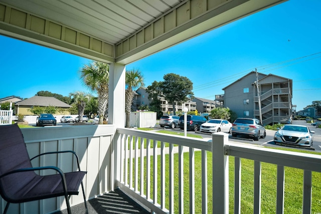 balcony with a porch