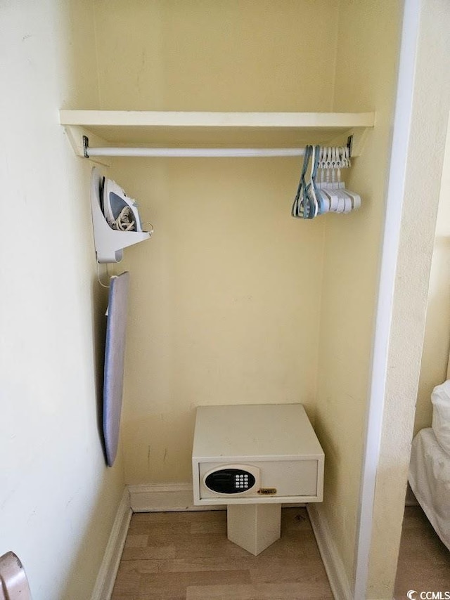 mudroom featuring light hardwood / wood-style floors