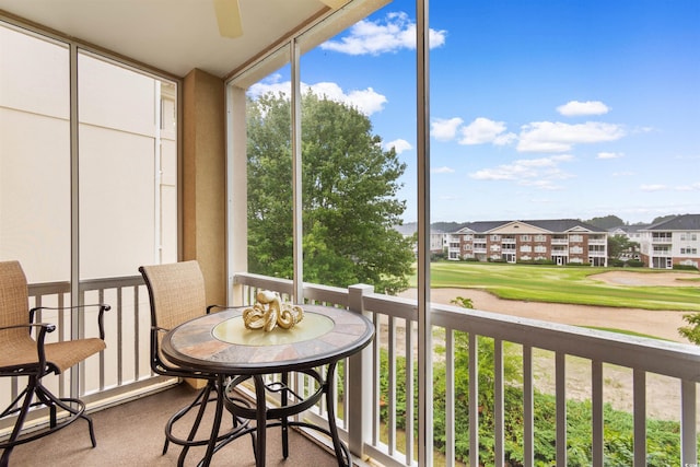 2180 Waterview Dr Unit 634, North Myrtle Beach, SC 29582 - sunroom / solarium featuring a residential view and golf course view
