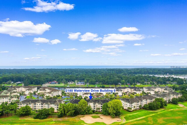 2180 Waterview Dr Unit 634, North Myrtle Beach, SC 29582 - bird's eye view with a water view and view of golf course
