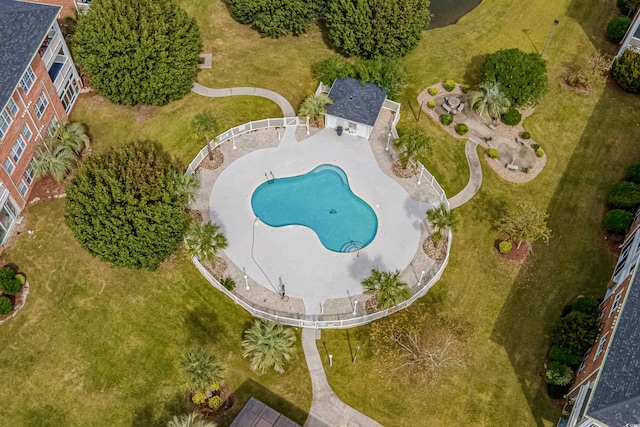 birds eye view of property