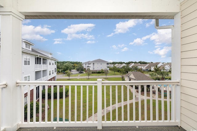 view of balcony