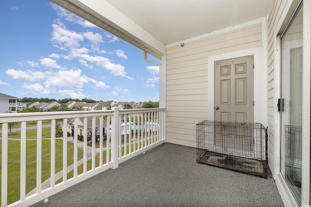 view of balcony