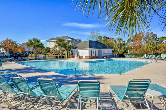 5801 Oyster Catcher Dr Unit 434, North Myrtle Beach, SC 29582 - community pool featuring a patio