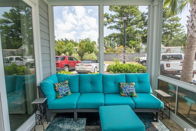 view of sunroom / solarium