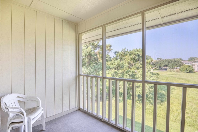 view of sunroom