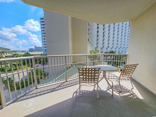 view of balcony