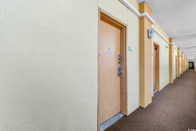 corridor featuring carpet