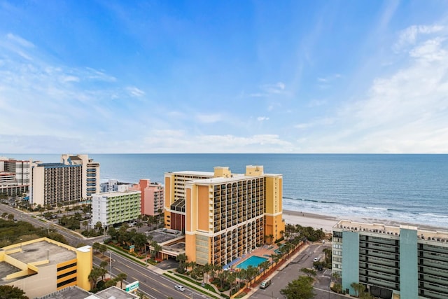 water view with a beach view