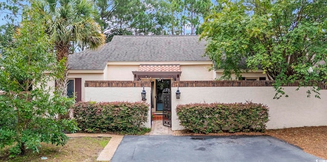 view of front of home