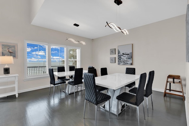 dining room featuring dark hardwood / wood-style flooring