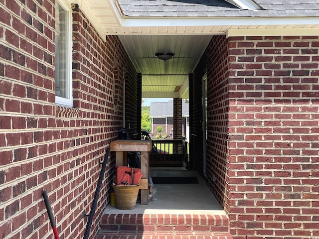 property entrance with a porch